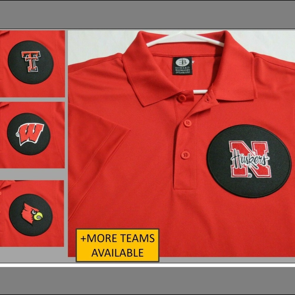 New Sz M-3XL Red Solid Mens db Polyester #B95 Polo Shirt